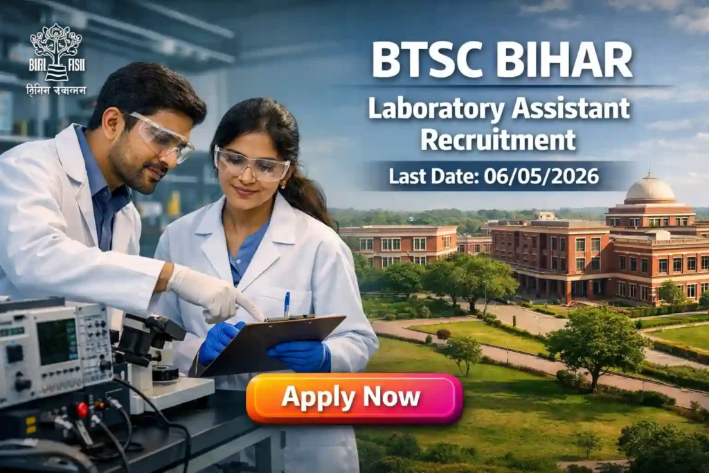 BTSC Bihar Laboratory Assistant Recruitment 2026 JOB JUNCTION BTSC Bihar Laboratory Assistant Recruitment 2026 Notification