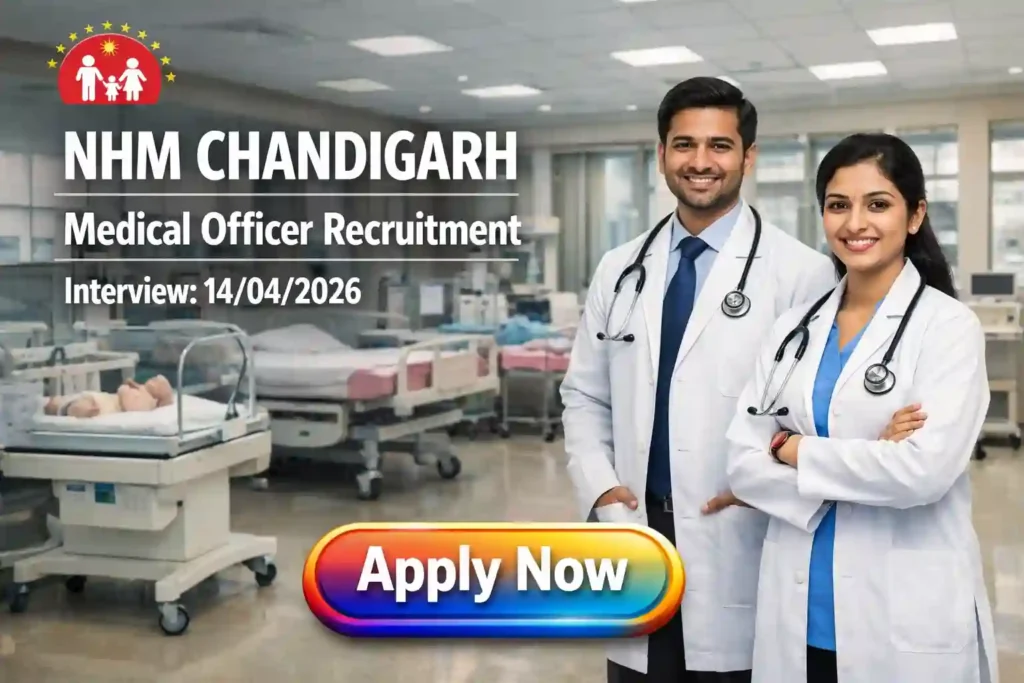 NHM Chandigarh Medical Officer Recruitment 2026 JOB JUNCTION NHM Chandigarh Medical Officer Recruitment 2026 Notification