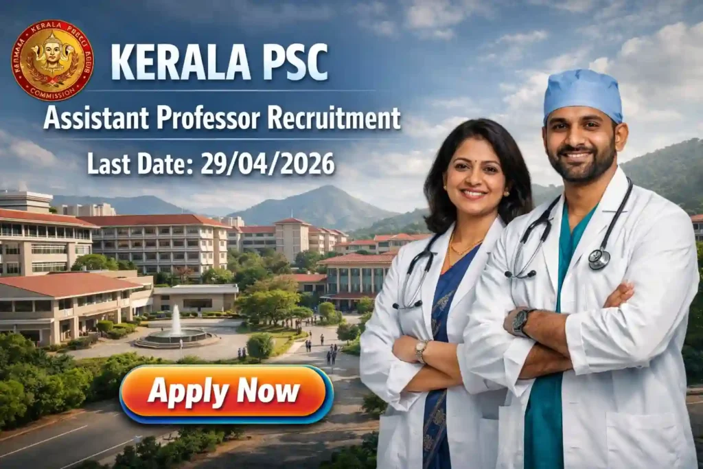 Kerala PSC Assistant Professor Recruitment 2026 JOB JUNCTION Kerala PSC Assistant Professor Recruitment 2026 Notification