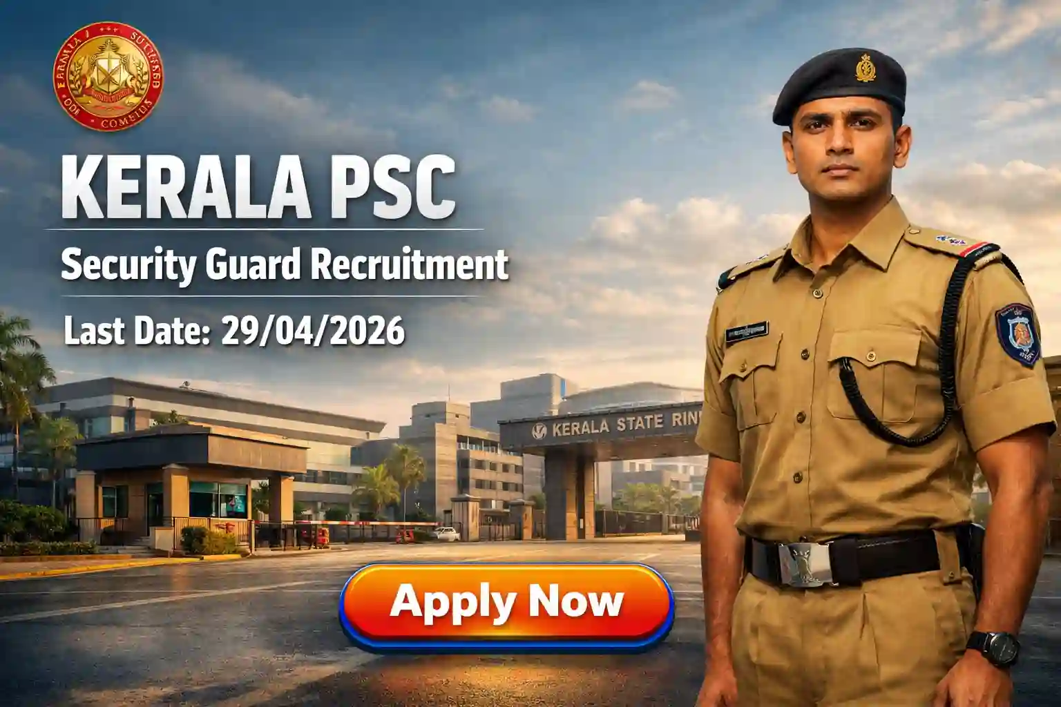 Kerala PSC Security Guard Recruitment 2026 Notification