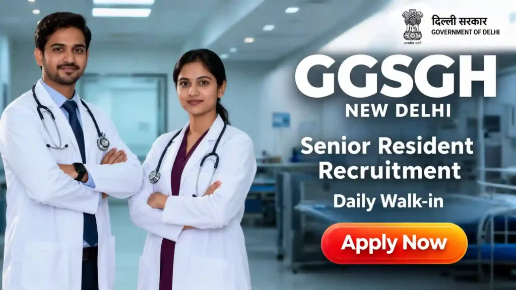 GGSGH Senior Resident Recruitment 2026 JOB JUNCTION GGSGH Senior Resident Recruitment 2026 Notification