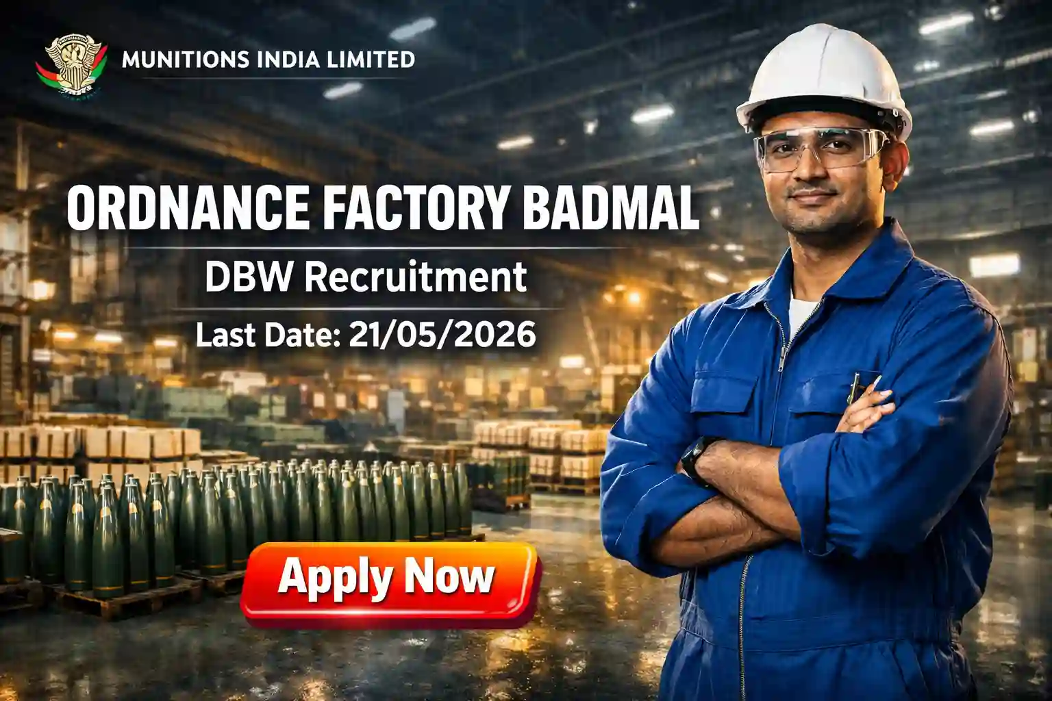 Ordnance Factory Badmal DBW Recruitment 2026 Notification