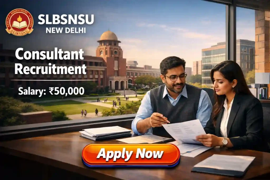 SLBSNSU Consultant Recruitment 2026 JOB JUNCTION SLBSNSU Consultant Recruitment 2026 Notification