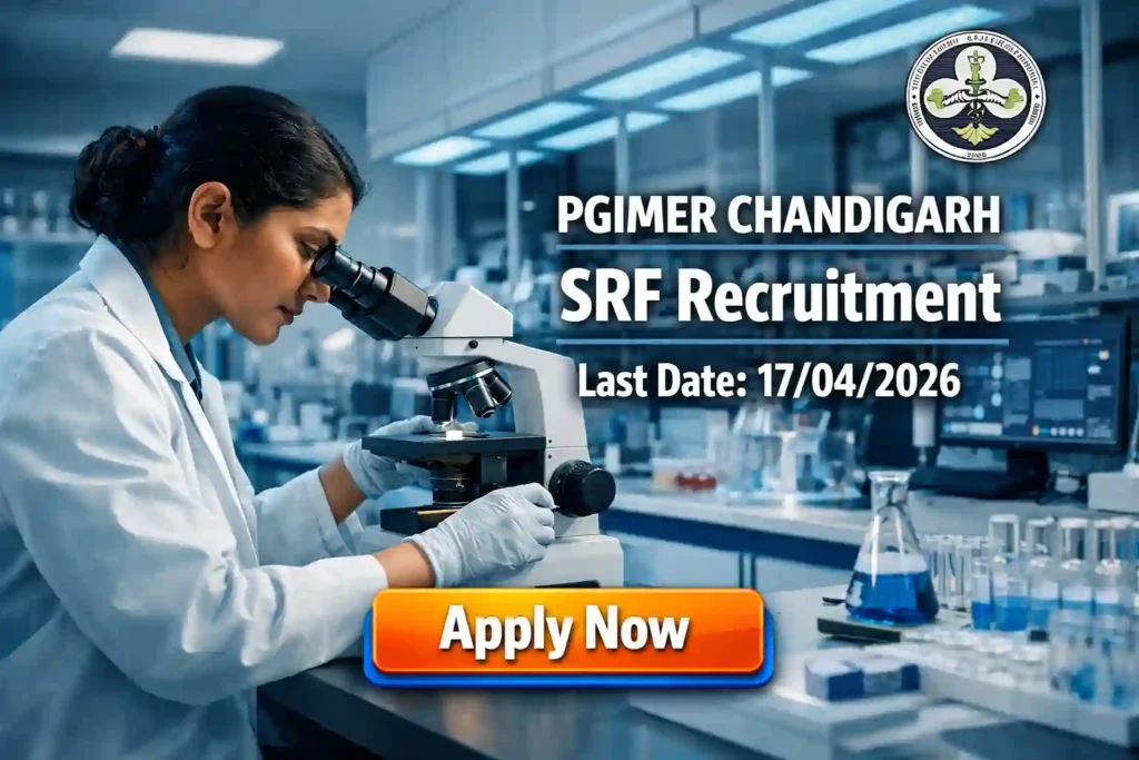 PGIMER SRF Recruitment 2026 JOB JUNCTION PGIMER SRF Recruitment 2026 Notification