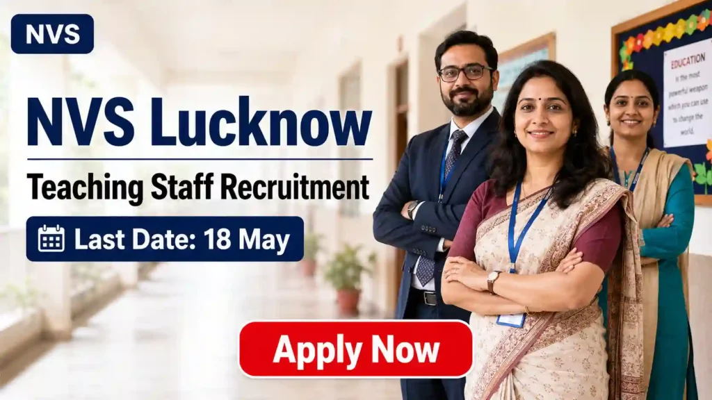 SIDBI Specialist Officers Recruitment 2026 JOB JUNCTION NVS Teaching Staff Recruitment 2026 Notification