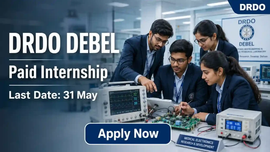 DFCCIL JGM IT Recruitment 2026 JOB JUNCTION DRDO DEBEL Internship Recruitment 2026 Notification