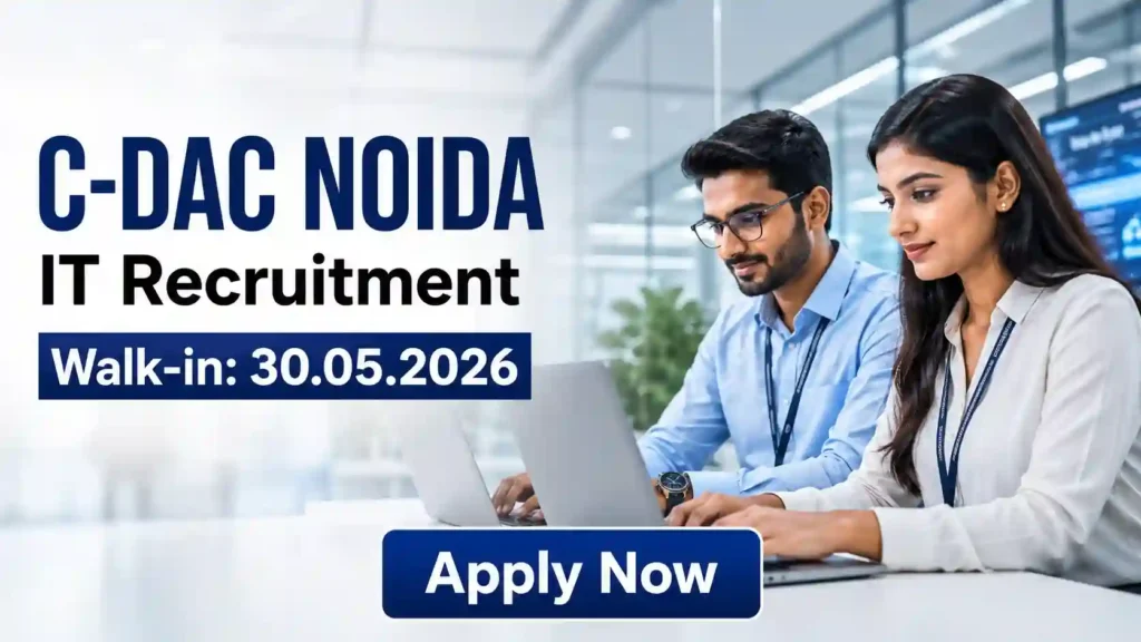 CDAC IT Recruitment 2026 JOB JUNCTION CDAC IT Recruitment 2026 Notification
