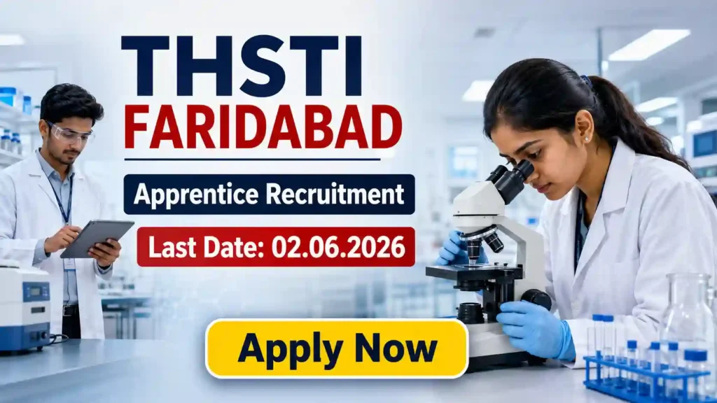RITES Recruitment May 2026 JOB JUNCTION THSTI Apprentice Recruitment 2026