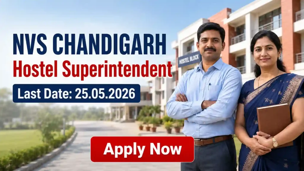 IRCTC Hospitality Monitor Recruitment 2026 JOB JUNCTION NVS Hostel Superintendent Recruitment 2026 Notification