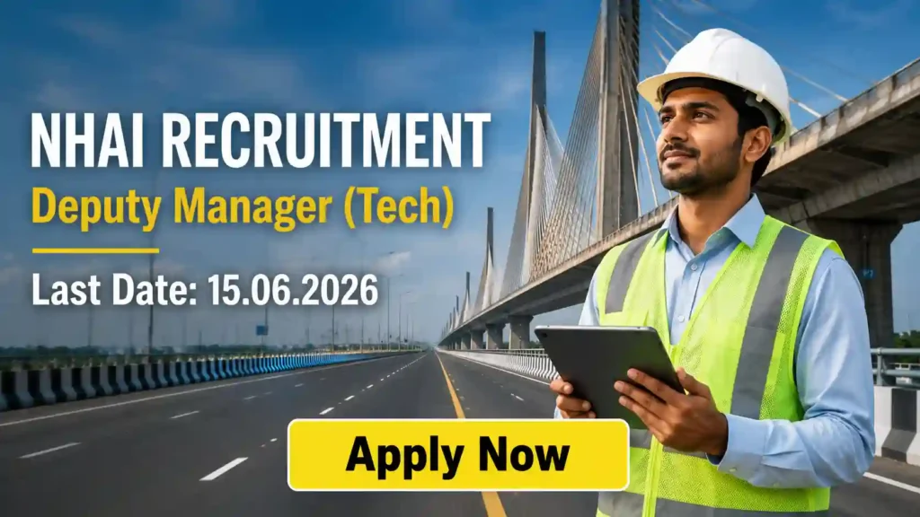 NHAI Deputy Manager Technical Recruitment 2026 JOB JUNCTION NHAI Deputy Manager Technical Recruitment 2026 Notification
