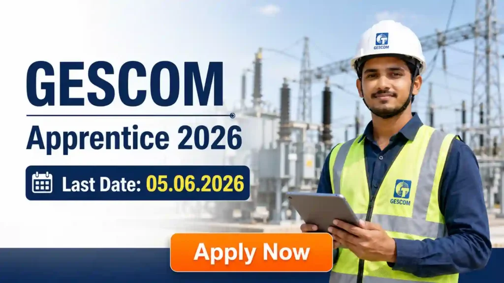 RITES Recruitment May 2026 JOB JUNCTION GESCOM Apprentice Recruitment 2026 Notification