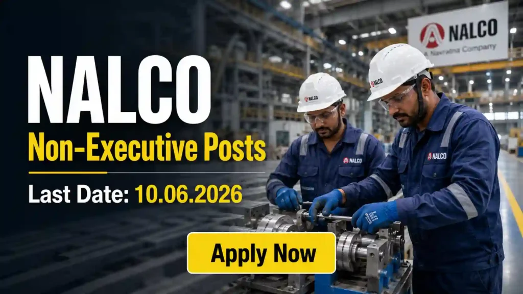 NALCO Non Executive Recruitment 2026 JOB JUNCTION NALCO Non Executive Recruitment 2026 Notification