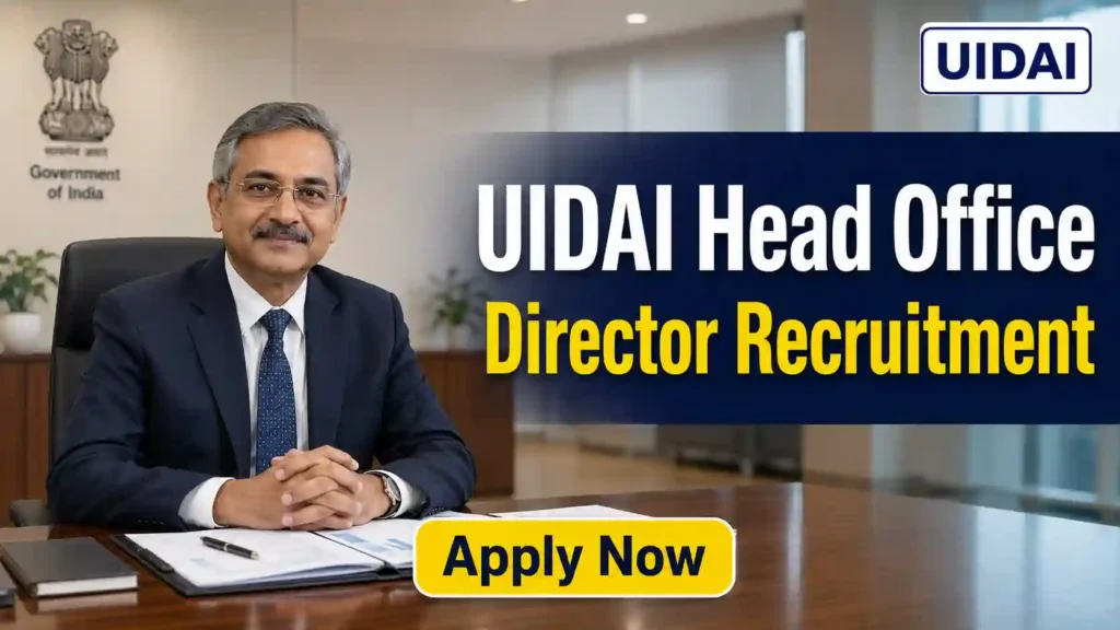 Balmer Lawrie Executive Trainee Recruitment 2026 JOB JUNCTION UIDAI Director Recruitment 2026 Notification