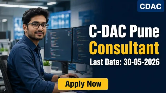 CDAC Consultant Recruitment 2026 JOB JUNCTION CDAC Consultant Recruitment 2026 Notification