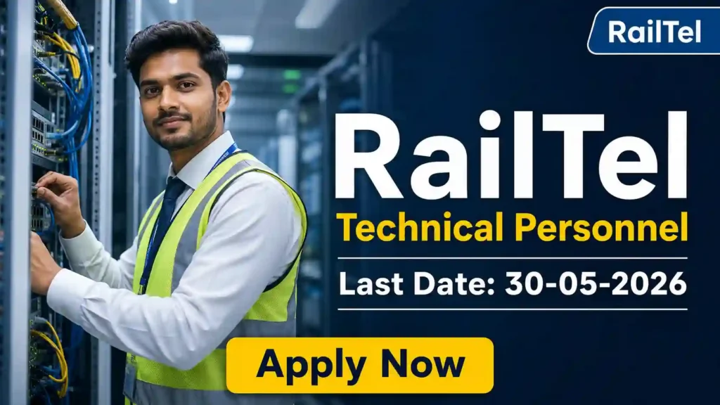 ECR Railway JE OP Recruitment 2026 JOB JUNCTION RailTel Technical Recruitment 2026 Notification