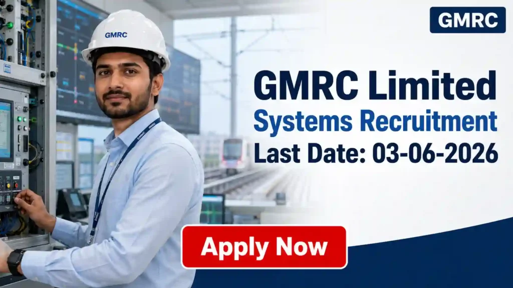 ECR Railway JE OP Recruitment 2026 JOB JUNCTION GMRC Systems Recruitment 2026 Notification