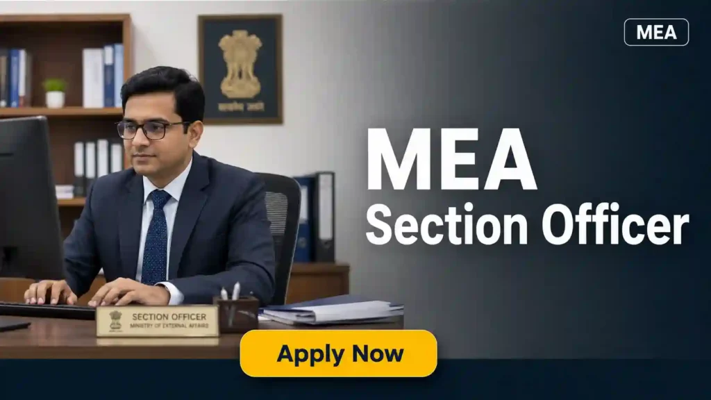 DRDO MTRDC Paid Internship Recruitment 2026 JOB JUNCTION MEA Section Officer Recruitment 2026 Notification