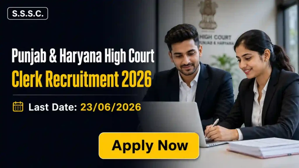 Punjab and Haryana High Court Clerk Recruitment 2026 JOB JUNCTION Punjab and Haryana High Court Clerk Recruitment 2026 Notification