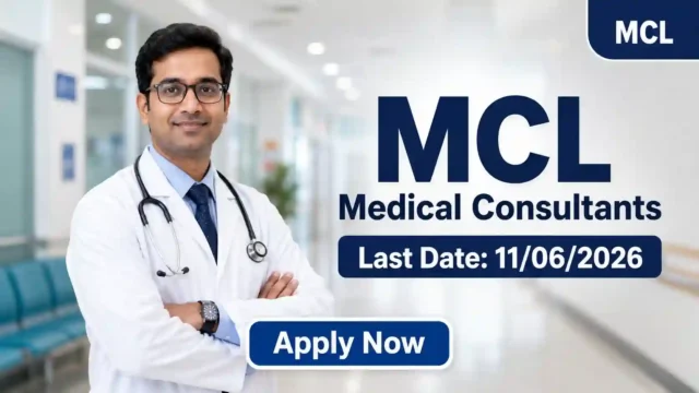 MCL Medical Consultants Recruitment 2026 JOB JUNCTION MCL Medical Consultants Recruitment 2026 Notification
