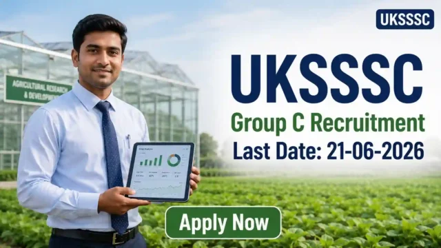 UKSSSC Group C Recruitment 2026 JOB JUNCTION UKSSSC Group C Recruitment 2026 Notification