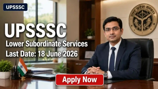UPSSSC Recruitment September 2026 JOB JUNCTION UPSSSC Recruitment September 2026 Notification
