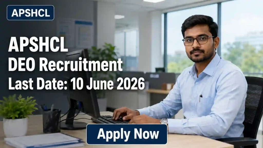 APSHCL DEO Recruitment 2026 JOB JUNCTION APSHCL DEO Recruitment 2026 Notification