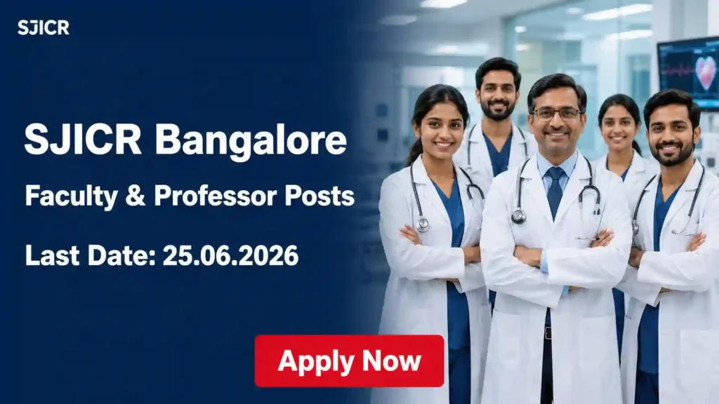 SJICR Recruitment 2026 JOB JUNCTION SJICR Recruitment 2026 Notification