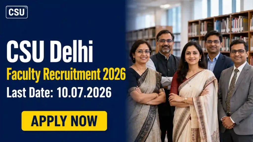 CSU Recruitment 2026 JOB JUNCTION CSU Recruitment 2026 Notification