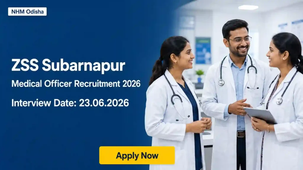 ZSS Subarnapur Recruitment 2026 JOB JUNCTION ZSS Subarnapur Recruitment 2026 Notification
