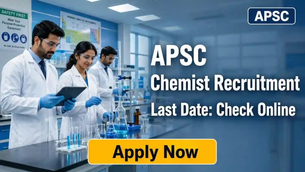 UDUPI CSL Workmen Recruitment 2026 JOB JUNCTION APSC Chemist Recruitment 2026 Notiffication