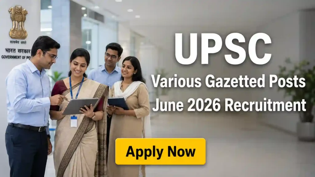 UPSC Recruitment June 2026 JOB JUNCTION UPSC Recruitment June 2026 Notification