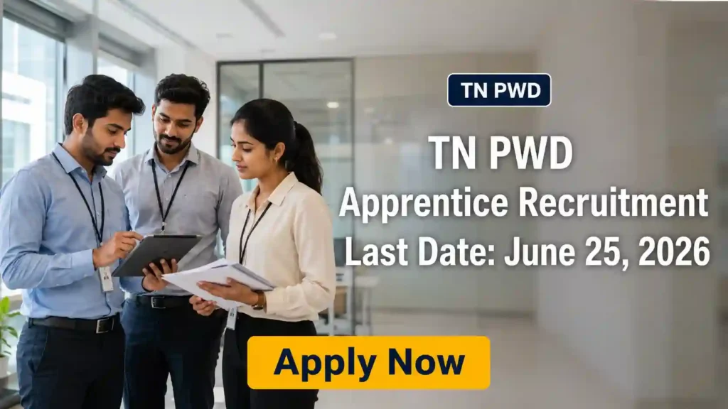 TN PWD Apprentice Recruitment 2026 JOB JUNCTION TN PWD Apprentice Recruitment 2026 Notification