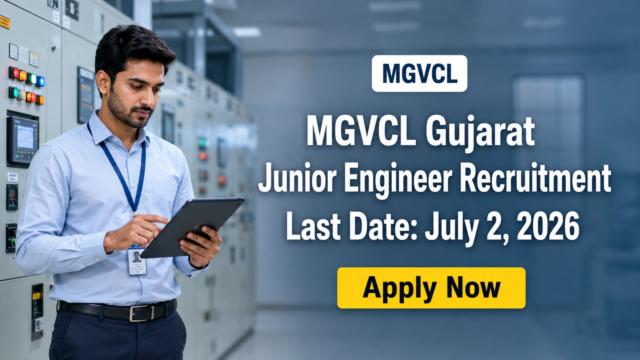 MGVCL Technical Recruitment 2026 JOB JUNCTION MGVCL Technical Recruitment 2026 Notification