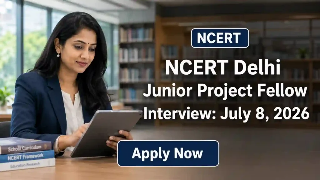 NCERT JPF Recruitment 2026 JOB JUNCTION NCERT JPF Recruitment 2026 Notification