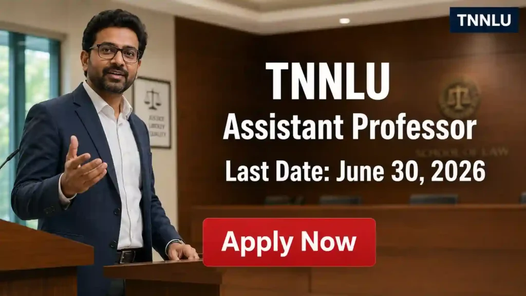 TNNLU Assistant Professor Recruitment 2026 JOB JUNCTION TNNLU Assistant Professor Recruitment 2026 Notification