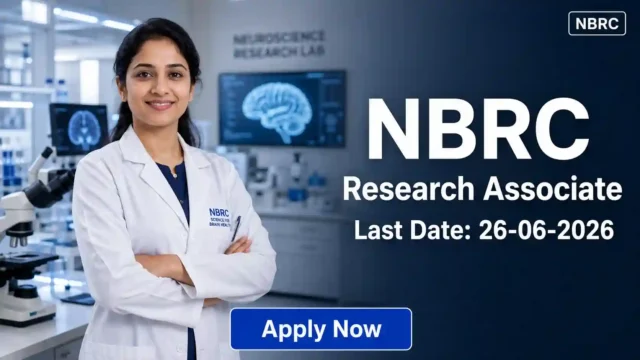 NBRC RA Recruitment 2026 JOB JUNCTION NBRC RA Recruitment 2026 Notification