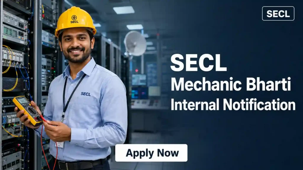 SJICR Recruitment 2026 JOB JUNCTION SECL Mechanic Recruitment 2026 Notification