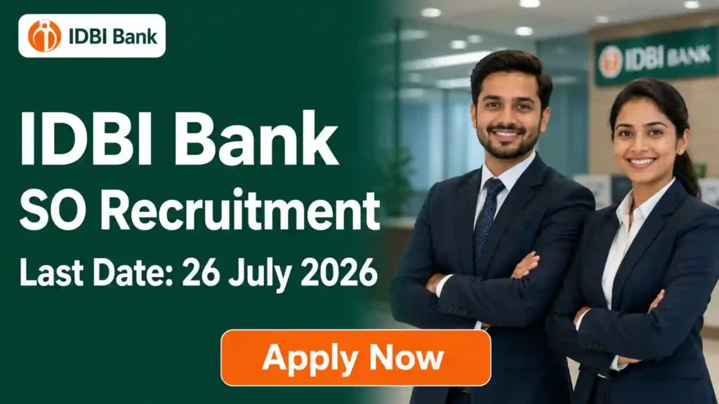 IDBI Bank SO Recruitment 2026 JOB JUNCTION IDBI Bank SO Recruitment 2026 Notification