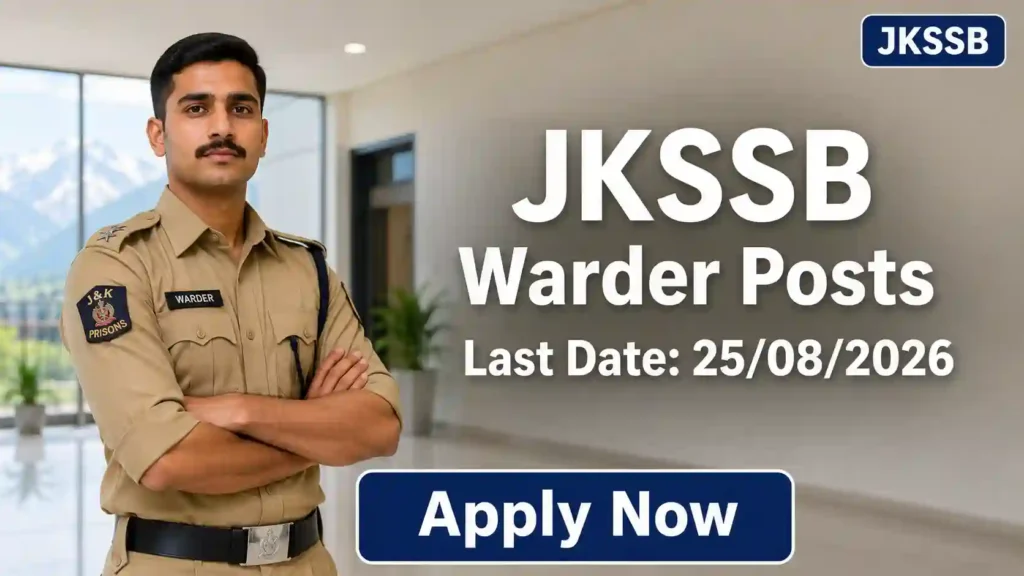 JKSSB Warder Recruitment 2026 JOB JUNCTION JKSSB Warder Recruitment 2026 Notification